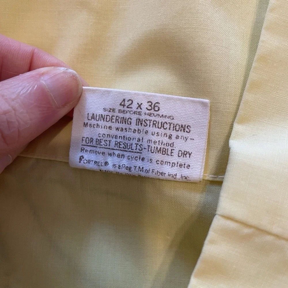 Dan River Tranquale Vintage Pillowcase Light Yellow Floral‎ Flowers
